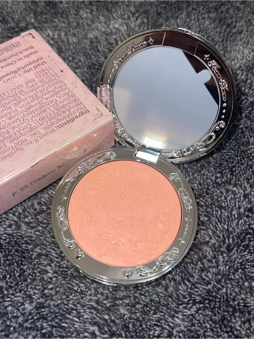 Flower Knows Swan Ballet Series Embossed Blush 05 Dreamy Season